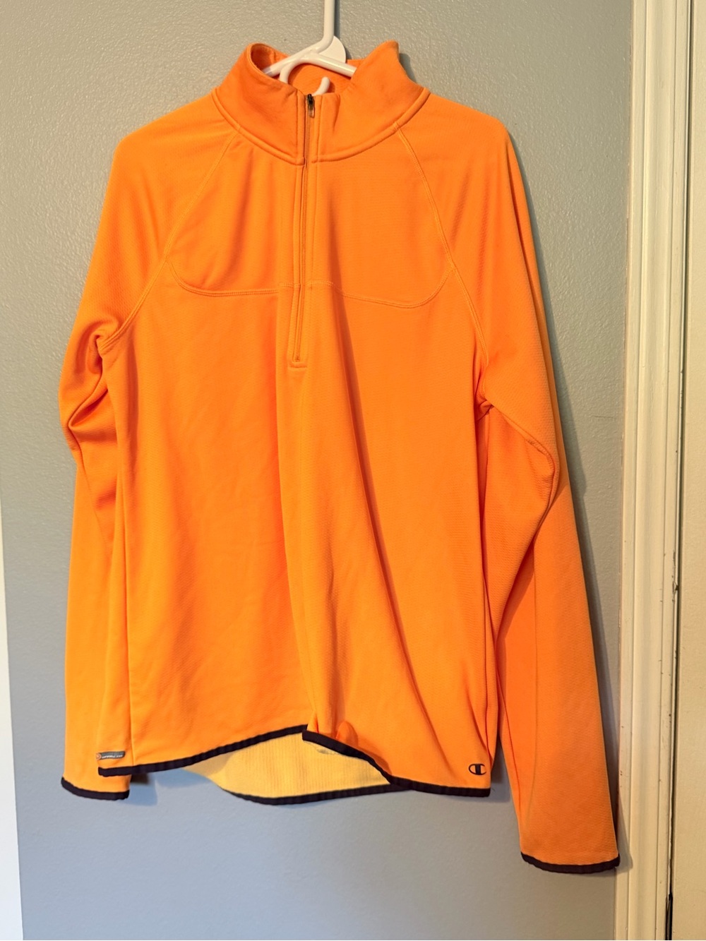 Champion Men’s Bright Orange Half-Zip Pullover
